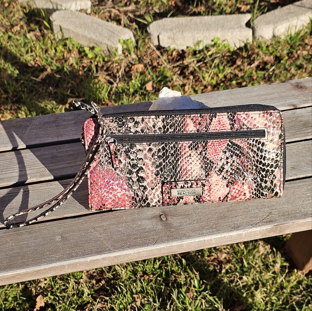 Kenneth Cole Reaction Python Print Wristlet - image 1